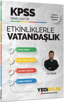  Yediiklim Yayınları KPSS Genel Kültür Etkinliklerle Vatandaşlık