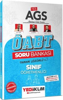  Yediiklim Yayınları 2026 MEB AGS Sınıf Öğretmenliği Soru Bankası