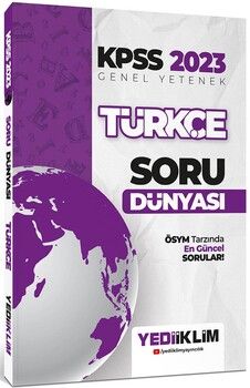 Yediiklim Yayınları 2023 KPSS Genel Yetenek Türkçe Soru Dünyası