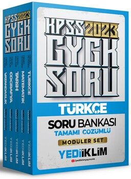 Yediiklim Yayınları 2023 KPSS Genel Yetenek Genel Kültür Tamamı Çözümlü Modüler Soru Bankası Seti