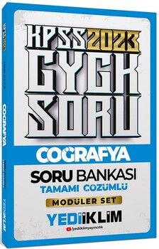 Yediiklim Yayınları 2023 KPSS Genel Kültür Coğrafya Tamamı Çözümlü Soru Bankası