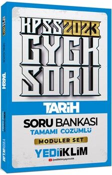 Yediiklim Yayınları 2023 KPSS Genel Kültür Tarih Tamamı Çözümlü Soru Bankası