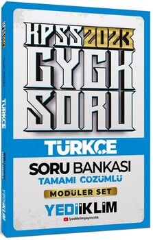 Yediiklim Yayınları 2023 KPSS Genel Yetenek Türkçe Tamamı Çözümlü Soru Bankası