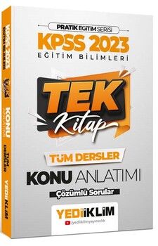 Yediiklim Yayınları 2023 KPSS Pratik Eğitim Serisi Eğitim Bilimleri Tek Kitap Konu Anlatımı