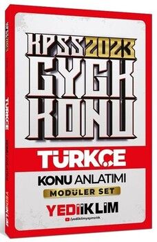Yediiklim Yayınları 2023 KPSS Genel Yetenek Türkçe Konu Anlatımı