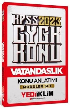 Yediiklim Yayınları 2023 KPSS Genel Kültür Vatandaşlık Konu Anlatımı