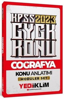 Yediiklim Yayınları 2023 KPSS Genel Kültür Coğrafya Konu Anlatımı