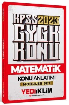 Yediiklim Yayınları 2023 KPSS Genel Yetenek Matematik Konu Anlatımı