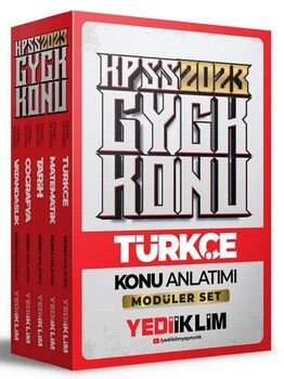 Yediiklim Yayınları 2023 KPSS Genel Yetenek Genel Kültür Konu Anlatımlı Modüler Set
