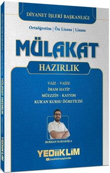  Yediiklim Yayınları Diyanet İşleri Mülakat Hazırlık Kitabı