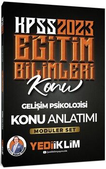 Yediiklim Yayınları 2023 KPSS Eğitim Bilimleri Gelişim Psikolojisi Konu Anlatımı