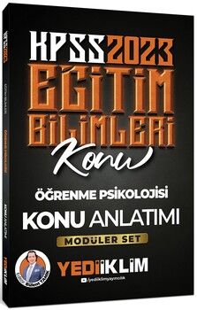 Yediiklim Yayınları 2023 KPSS Eğitim Bilimleri Öğrenme Psikolojisi Konu Anlatımı