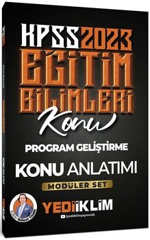 Yediiklim Yayınları 2023 KPSS Eğitim Bilimleri Program Geliştirme Konu Anlatımı