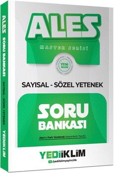 Yediiklim Yayınları 2027 ALES Sayısal Sözel Yetenek Soru Bankası