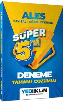 Yediiklim Yayınları 2027 ALES Tamamı Çözümlü Süper 5 li Deneme
