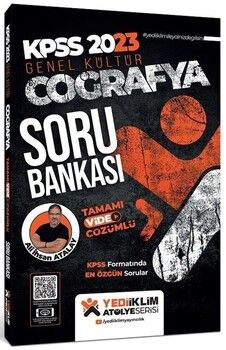 Yediiklim Yayınları 2023 KPSS Atölye Serisi Coğrafya Tamamı Video Çözümlü Soru Bankası