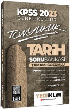 Yediiklim Yayınları 2023 KPSS Genel Kültür Tonyukuk Tarih Tamamı Çözümlü Soru Bankası