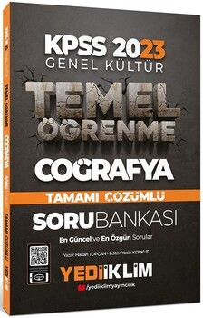 Yediiklim Yayınları 2023 KPSS Genel Kültür Temel Öğrenme Coğrafya Tamamı Çözümlü Soru Bankası