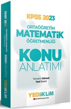 Yediiklim Yayınları 2023 ÖABT Ortaöğretim Matematik Öğretmenliği Konu Anlatımı
