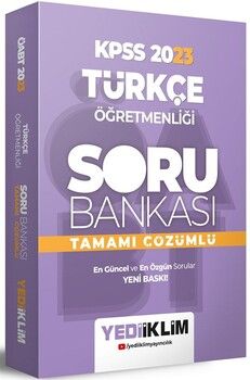 Yediiklim Yayınları 2023 ÖABT Türkçe Öğretmenliği Tamamı Çözümlü Soru Bankası