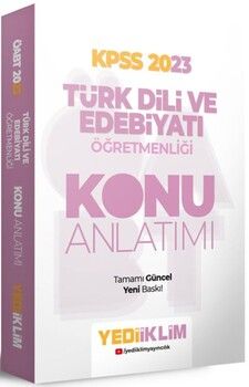 Yediiklim Yayınları 2023 ÖABT Türk Dili ve Edebiyatı Öğretmenliği Konu Anlatımı