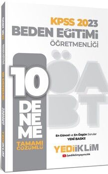 Yediiklim Yayınları 2023 ÖABT Beden Eğitimi Öğretmenliği Tamamı Çözümlü 10 Deneme