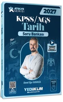 Yediiklim Yayınları 2027 KPSS AGS Atölye Serisi Genel Kültür Tarih Tamamı Video Çözümlü Soru Bankası