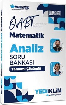 Yediiklim Yayınları 2027 ÖABT Matematik Öğretmenliği  Analiz Tamamı Çözümlü Soru Bankası