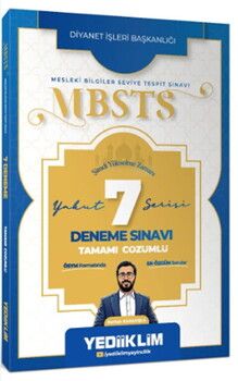 Yediiklim Yayınları 2027 MBSTS Yakut Serisi Tamamı Çözümlü 7 Deneme Sınavı