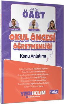 Yediiklim Yayınları 2027 MEB AGS ÖABT Okul Öncesi Öğretmenliği Konu Anlatımı Cilt 1