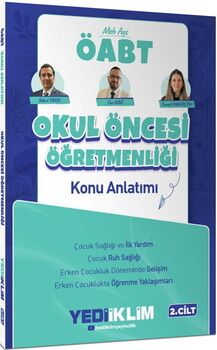 Yediiklim Yayınları 2027 MEB AGS ÖABT Okul Öncesi Öğretmenliği Konu Anlatımı Cilt 2