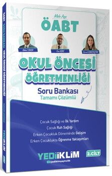 Yediiklim Yayınları 2027 MEB AGS ÖABT Okul Öncesi Öğretmenliği Tamamı Çözümlü Soru Bankası  – Cilt 2