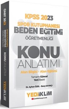 Yediiklim Yayınları 2023 ÖABT Beden Eğitimi Öğretmenliği Spor Kütüphanesi Konu Anlatımı