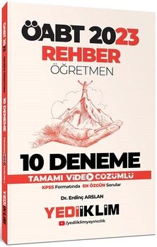 Yediiklim Yayınları 2023 ÖABT Rehber Öğretmen Tamamı Video Çözümlü 10 Deneme