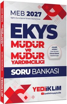 Yediiklim Yayınları 2027 MEB EKYS Müdür ve Müdür Yardımcılığı Soru Bankası