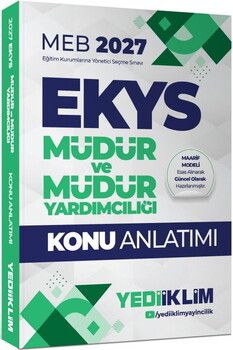 Yediiklim Yayınları 2027 MEB EKYS Müdür ve Müdür Yardımcılığı Konu Anlatımı