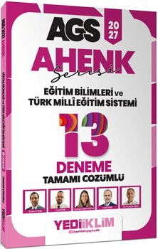 Yediiklim Yayınları 2027 MEB AGS Ahenk Eğitim Bilimleri ve Türk Milli Eğitim Sistemi Tamamı Çözümlü 13 Deneme