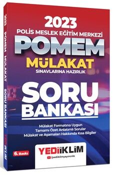 Yediiklim Yayınları 2023 POMEM Mülakat Sınavlarına Hazırlık Soru Bankası