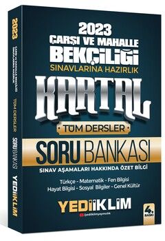 Yediiklim Yayınları 2023 Çarşı ve Mahalle Bekçiliği Sınavlarına Hazırlık Kartal Soru Bankası
