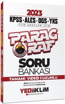 Yediiklim Yayınları 2023 KPSS ALES DGS YKS Tüm Adaylar İçin Paragraf Soru Bankası