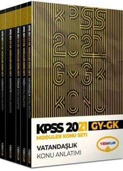 Yediiklim Yayınları KPSS 2021 Genel Yetenek Genel Kültür Konu Anlatımlı Modüler Set