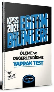 Yediiklim Yayınları 2021 KPSS Eğitim Bilimleri Ölçme ve Değerlendirme Çek Kopart Yaprak Test