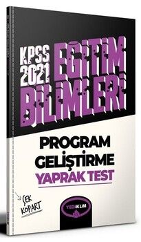 Yediiklim Yayınları 2021 KPSS Eğitim Bilimleri Program Geliştirme Çek Kopart Yaprak Test