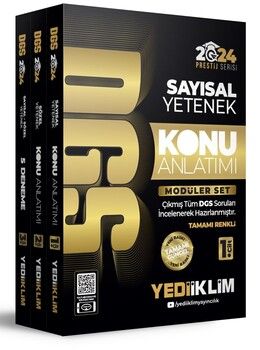 Yediiklim Yayınları 2024 DGS Konu Anlatımlı Modüler Set