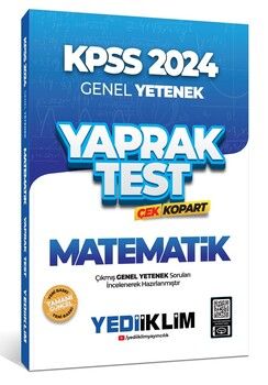 Yediiklim Yayınları 2024 KPSS Genel Yetenek Matematik Çek Kopart Yaprak Test