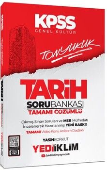 Yediiklim Yayınları 2024 KPSS Genel Kültür Tonyukuk Tarih Tamamı Çözümlü Soru Bankası