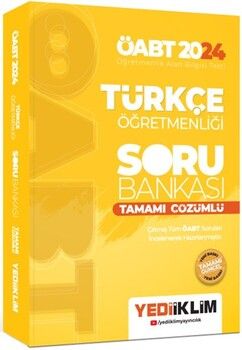 Yediiklim Yayınları 2024 ÖABT Türkçe Öğretmenliği Tamamı Çözümlü Soru Bankası