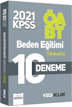 Yediiklim Yayınları 2021 ÖABT Beden Eğitimi Öğretmenliği Tamamı Çözümlü 10 Deneme