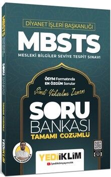 Yediiklim Yayınları Diyanet İşleri Başkanlığı MBSTS Tamamı Çözümlü Soru Bankası