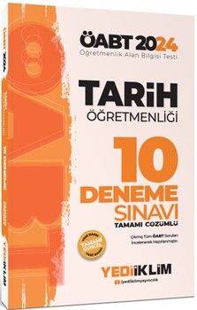 Yediiklim Yayınları 2024 ÖABT Tarih Öğretmenliği Tamamı Video Çözümlü 10 Deneme Sınavı